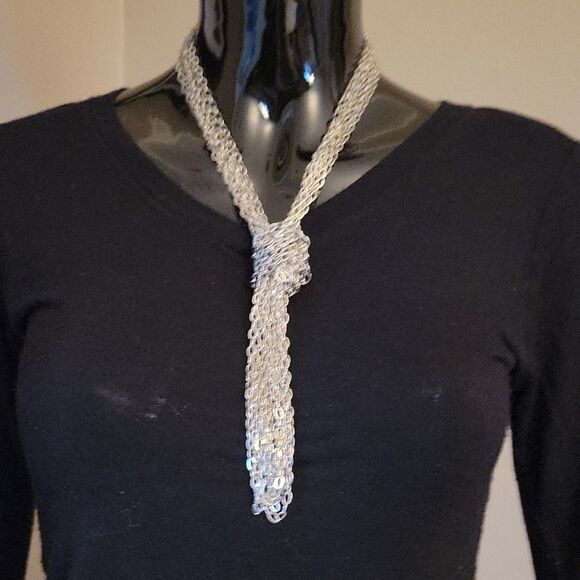 40" Long Chain Necklace. Fashion Statement Jewelry - Picture 3 of 5